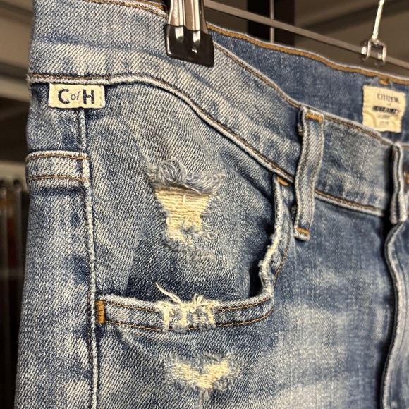 Citizens of Humanity Light Blue Distressed bootcut flare Jeans - Picture 3 of 9